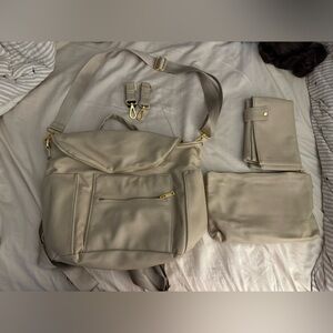 Fawn Design Diaper Bag Set New!